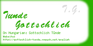tunde gottschlich business card
